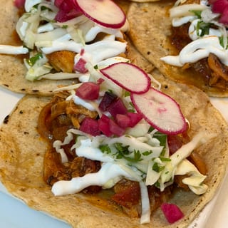 Chicken Harissa Tinga Tacos
