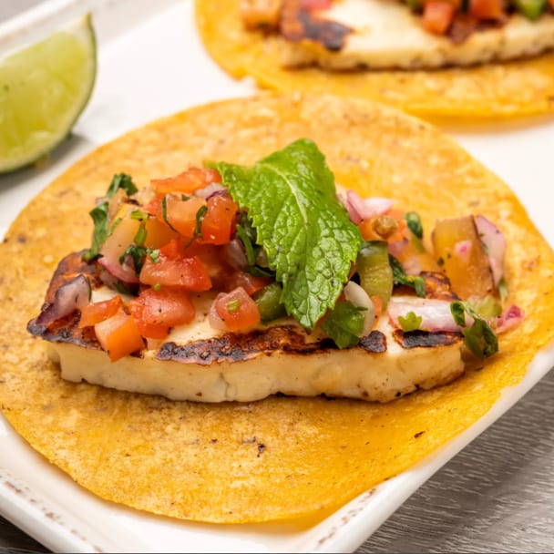 Halloumi Queso Tacos.
