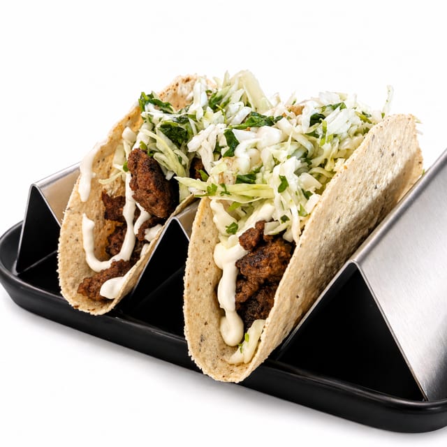 Crunchy Lamb Chorizo Tacos.
